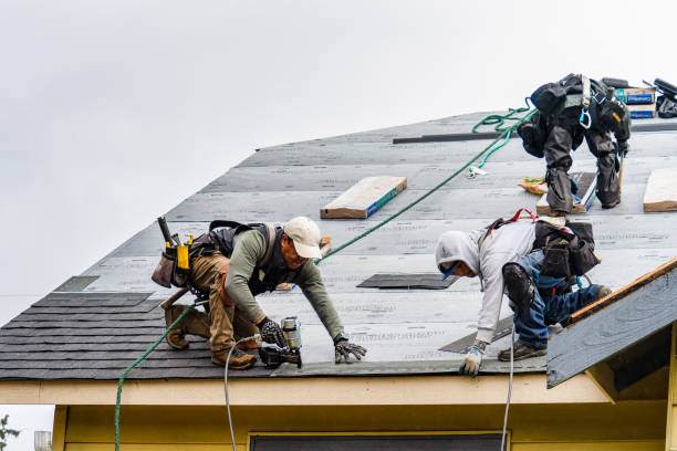Professional Roofing technician working in Grass Valley, CA
